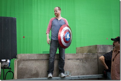 “Marvel's The Avengers”</p>
<p>Director Joss Whedon on set</p>
<p>Ph: Zade Rosenthal </p>
<p>© 2011 MVLFFLLC. TM & © 2011 Marvel. All Rights Reserved.