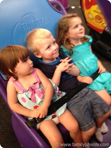 "Playing at Chuckie Cheese" "Cousins" "Family"