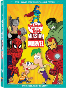 "Phineas and Ferb" "Marvel" 'Super Heros" "Mission Marvel DVD Review"