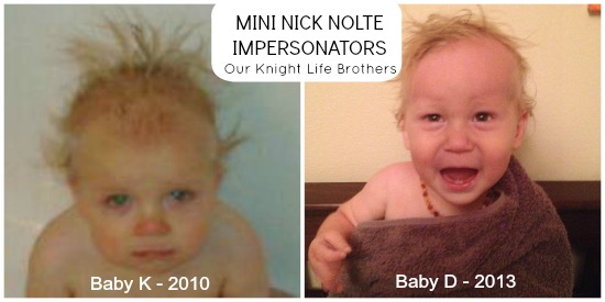 Our Knight Life Funny Baby Pictures "Nick Nolte" "Nick Nolte Hair" "Nick Nolte Mugshot"