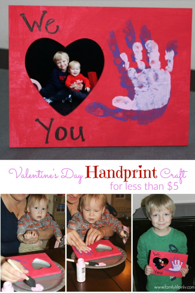 Easy Valentine's Day Handprint Craft for less than $5!